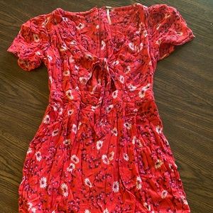 ❤️Free people floral dress tie front❤️
